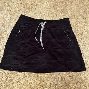 Members Mark Soft Stretch Black Camo Skort